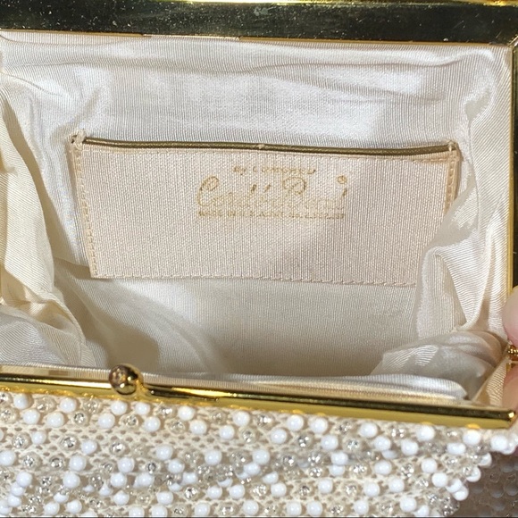 Lumured Corde Bead Hangbag + Change Purse! 1950s 1960s - Picture 6 of 6